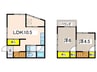 AQUA根岸町2丁目貸家 2LDKの間取り