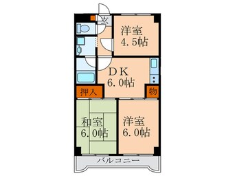 間取図 パークサイドナカオ