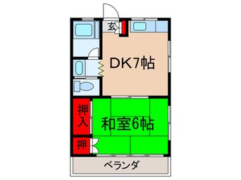 間取図 白梅ハイツ