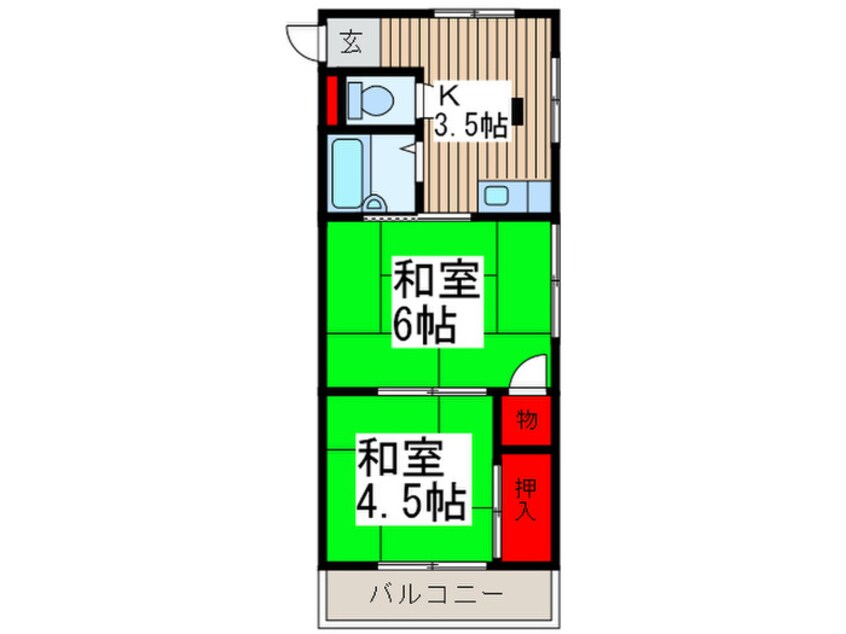 間取図 コスモスハイツ