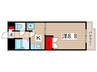 ドミネント清水 1Kの間取り