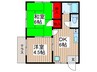 パールハイツ 2DKの間取り