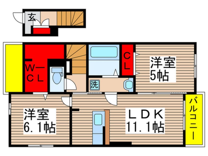 間取図 ブローテ・コリーヌ