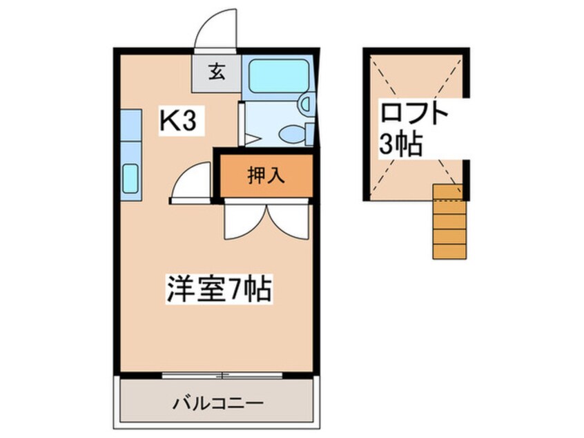 間取図 メゾン草薙ＰＡＲＴ３