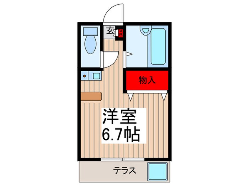 間取図 プレステージ竹の塚