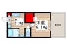 BRILLIANT FM1 1Kの間取り