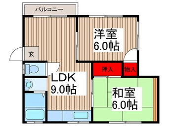 間取図 ドミール・ハスミ