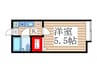フルーヴ２３ 1Kの間取り