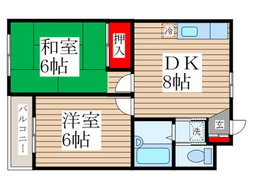 間取図 メゾンヤマザキ