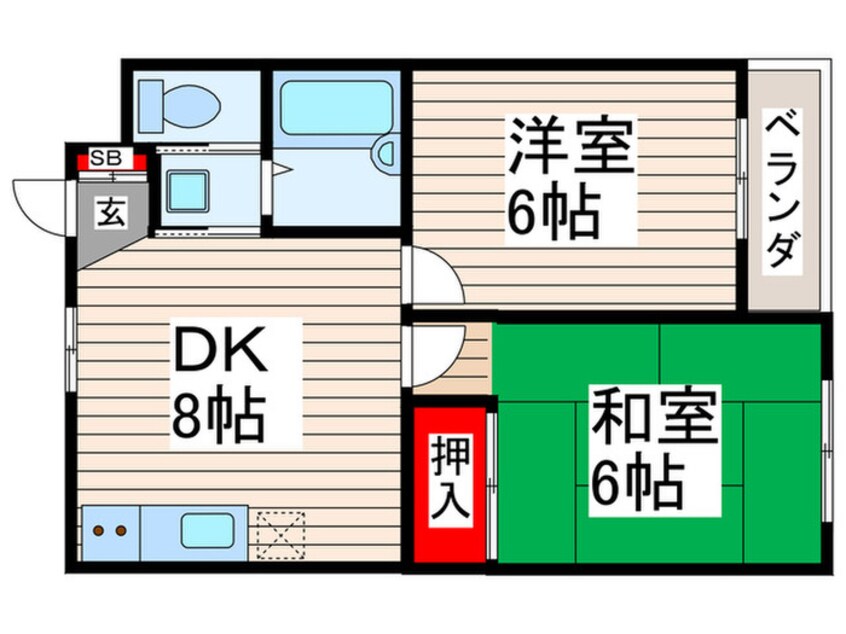 間取図 メゾンヤマザキ