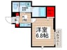 サニーフラットＢ 1Kの間取り