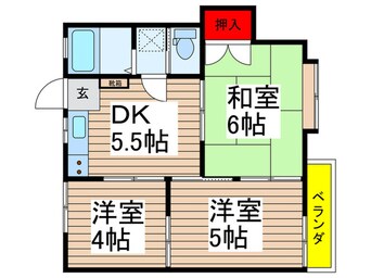 間取図 市川グリーンハイツ第二