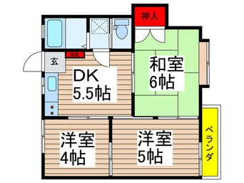 間取図 市川グリーンハイツ第二