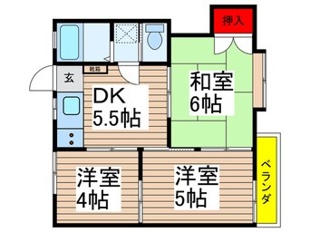 間取図 市川グリーンハイツ第二