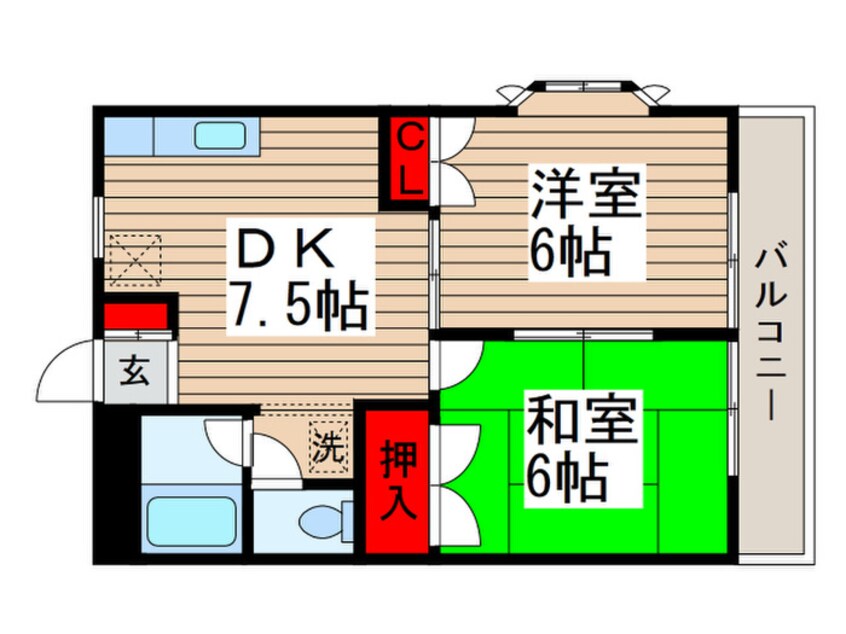 間取図 エスペランサＡ