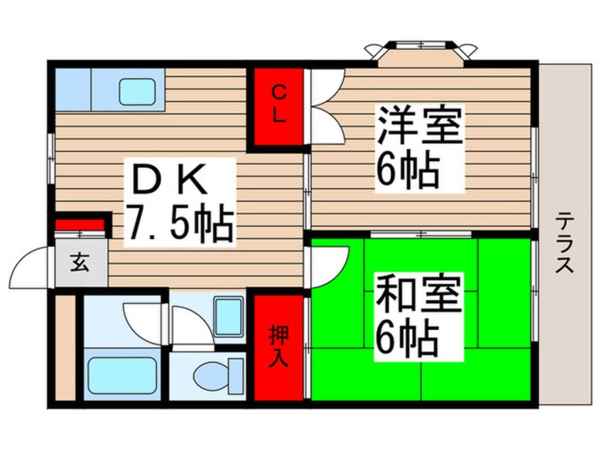 間取図 エスペランサＡ