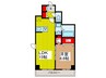 Roots新都心 1LDKの間取り