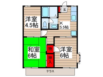 間取図 ロイヤルパレス辻本