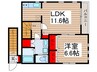 Ｂｅｌｌｅ　Ｒｏｂｅ 1LDKの間取り
