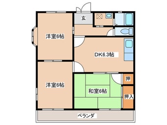 間取図 パレス富士湘南