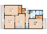 サンフラワ－マンション 3DKの間取り