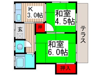 間取図 小池借家