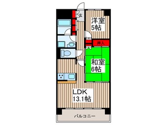 間取図 プリムベ－ル南浦和