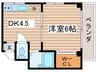 ドエル88 1DKの間取り
