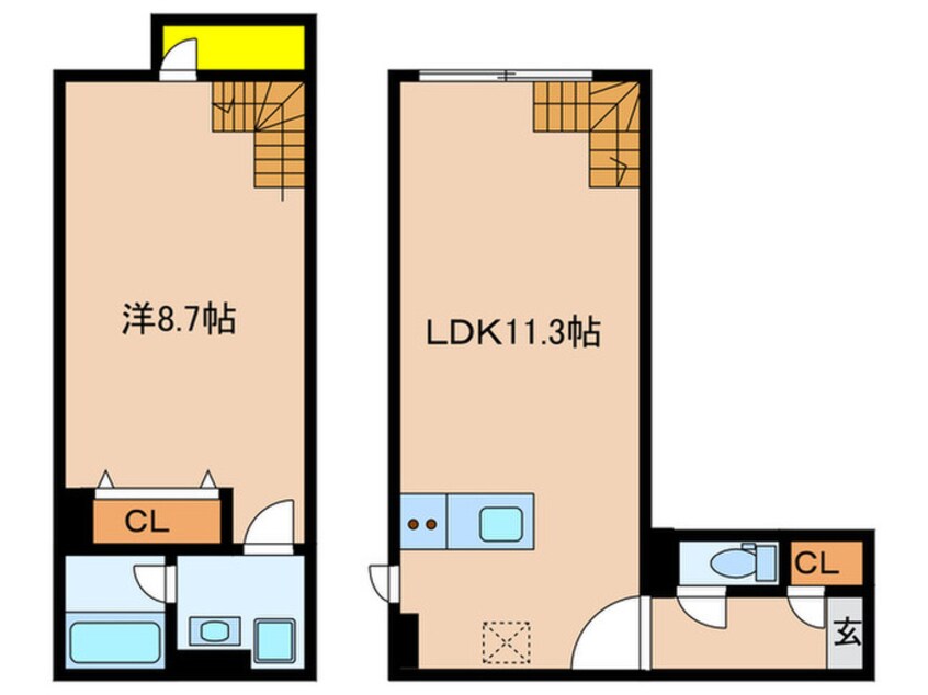 間取図 LEGALAND祐天寺