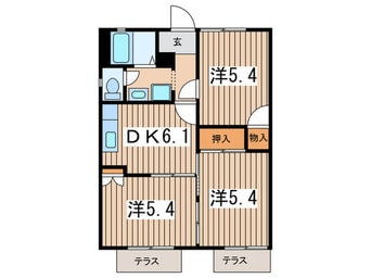 間取図 プリンス牡丹