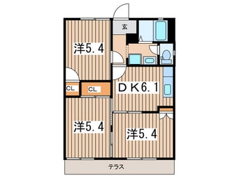 間取図 プリンス牡丹