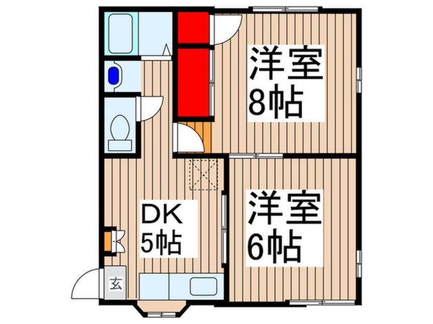 間取図 サンリバ－Ｋ