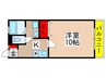 アルシオンＢ号棟 1Kの間取り