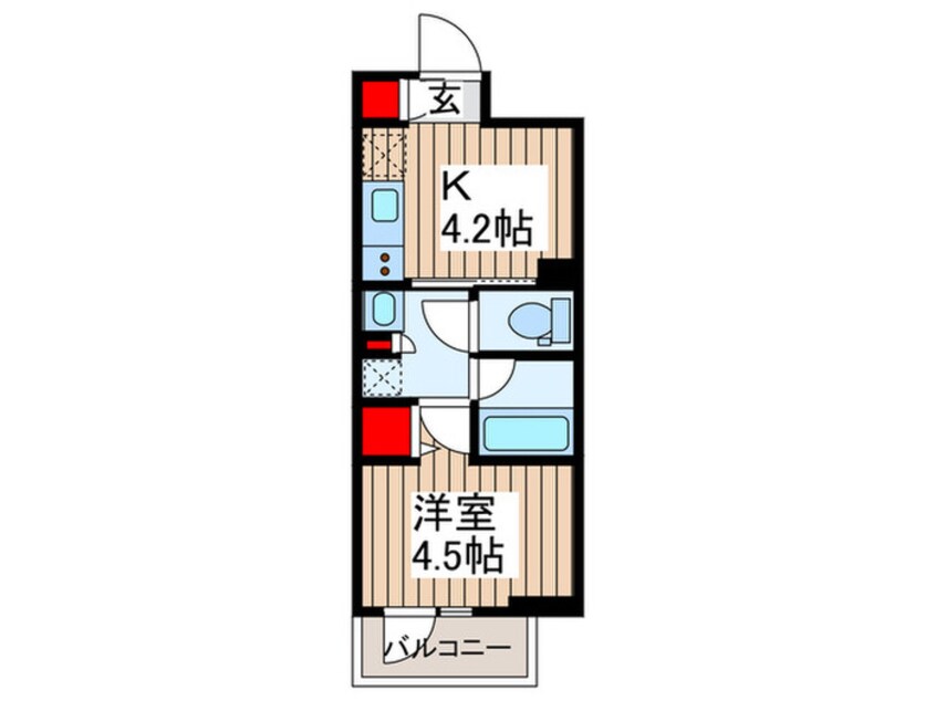 間取図 コスモグラシア三ノ輪