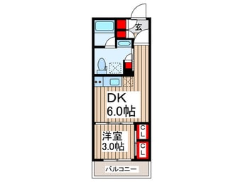 間取図 コスモグラシア三ノ輪