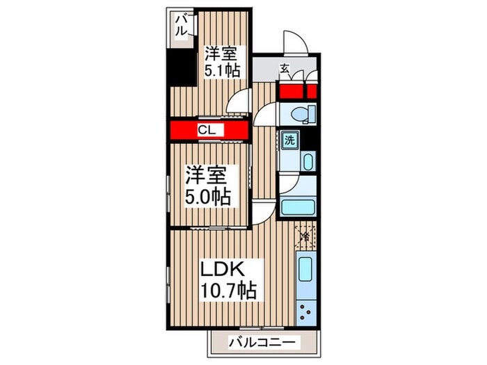 間取り図 コスモグラシア三ノ輪