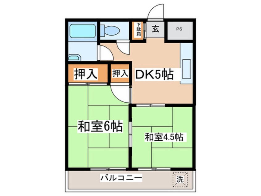 間取図 多摩川ハイツ