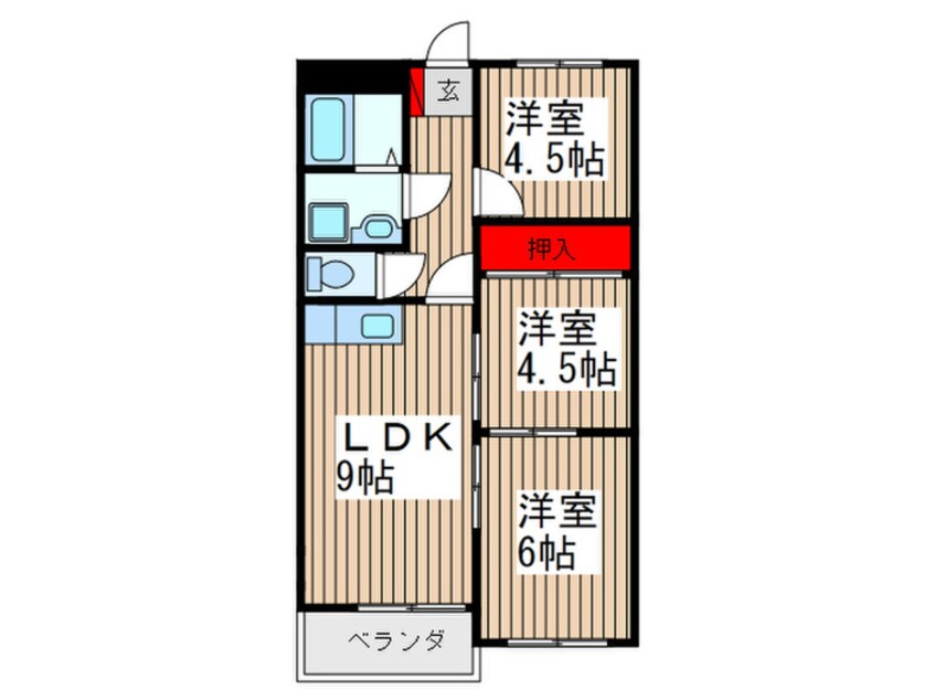 間取図 ルミネンスやはた