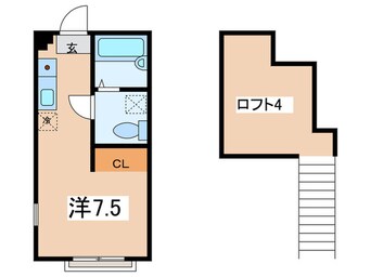 間取図 ハ－ミットクラブハウス和田町