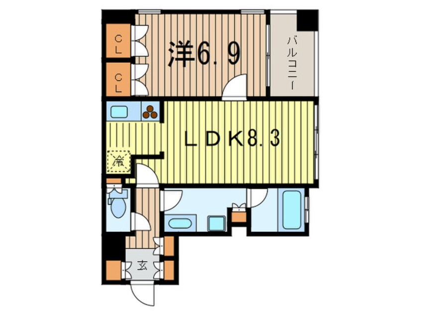 間取図 グランカーサ銀座イースト