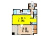 グランカーサ銀座イースト 1LDKの間取り