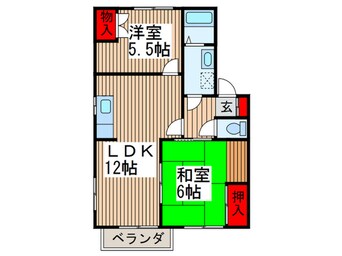 間取図 ガーデンハイム（３・４号室）