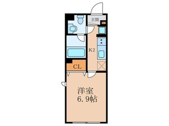 間取図 ハーモニーフラッツ中目黒