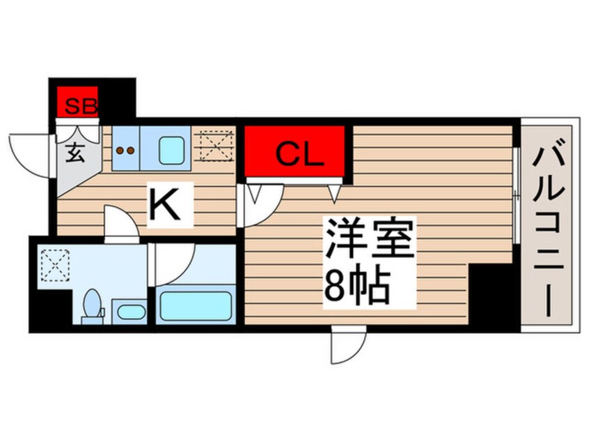 間取図 ルフレ　イムーブル北千住(201)