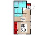 フォレストハウス 1Kの間取り