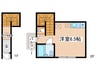 メゾン平尾 1Rの間取り