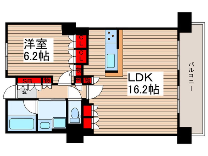 間取図 豊洲シエルタワー(18F)