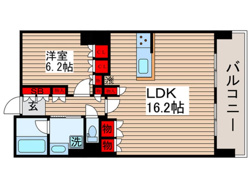 間取図 豊洲シエルタワー(18F)