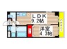 アルコバレーノマクハリ 1LDKの間取り