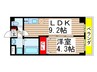 アルコバレーノマクハリ 1LDKの間取り